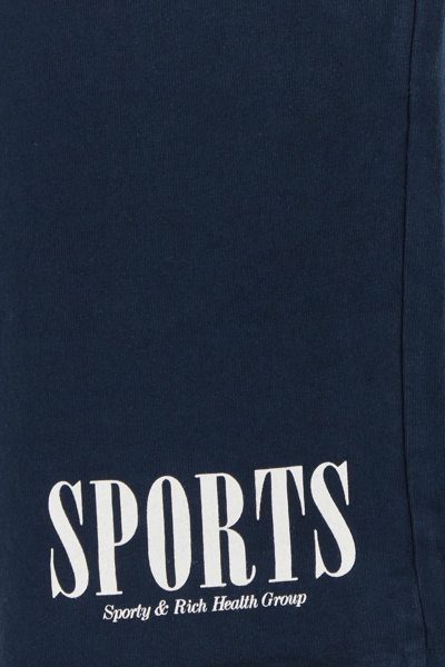 Sporty And Rich Elastic Waistband Cotton Bermuda Shorts