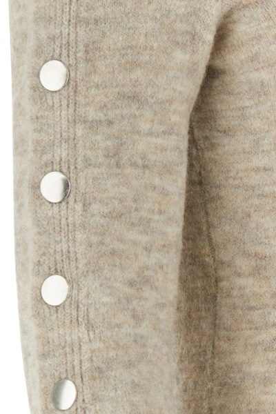 Isabel Marant Malo Snap Detail Long Sleeve Sweater