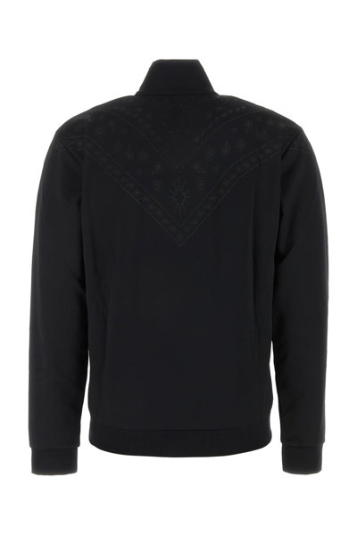 Marcelo Burlon County Of Milan Marcelo Burlon Black Polyester Blend Sweatshirt In Black