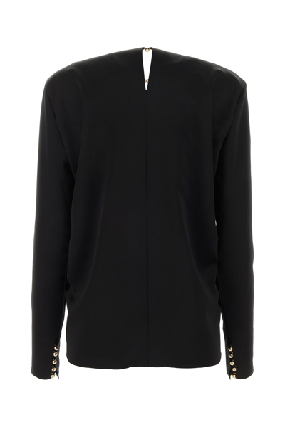 Lanvin Draped Long-sleeved Blouse