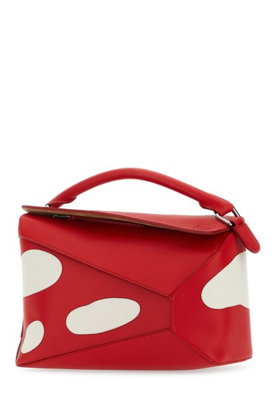 Loewe Red Mushroom Puzzle Crossbody Bag