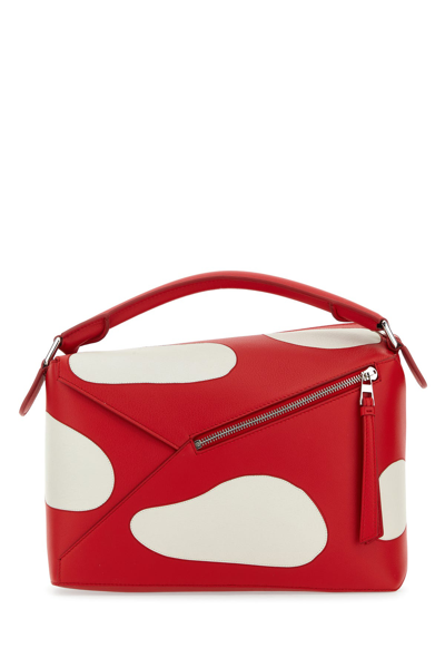 Loewe Red Mushroom Puzzle Crossbody Bag