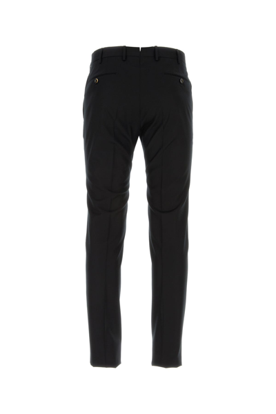 Pt Torino Tailored Stretch-wool Trousers In Black