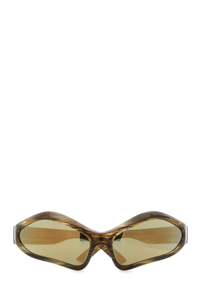 Balenciaga Multicolor Acetate Fennec Oval Sunglasses