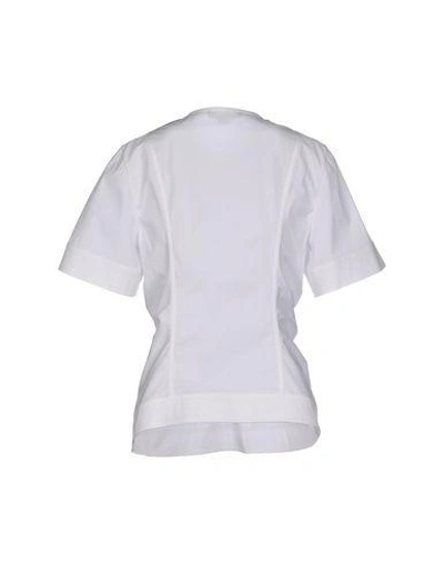 Shop Alexander Wang Solid Color Shirts & Blouses In White