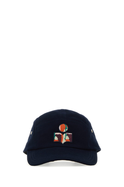 Isabel Marant Cappello Da Baseball Tedji In Cotone Blu Notte Uomo
