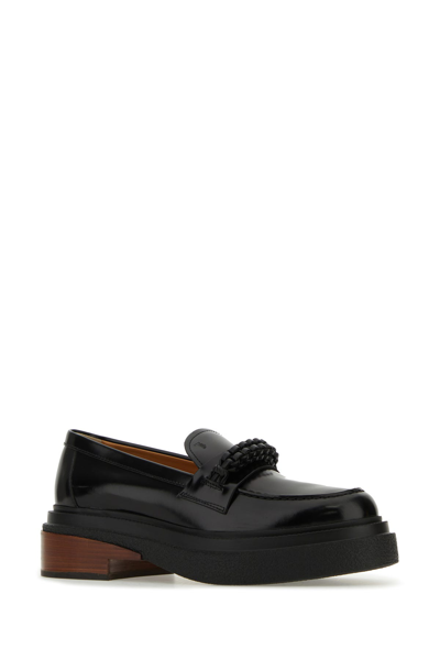 Tod's Black Slip On Loafers