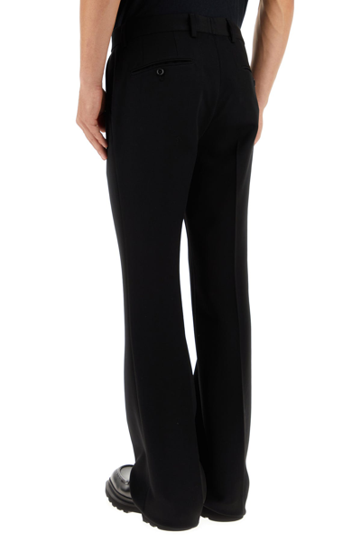 Dolce & Gabbana Men Black Wool Pant