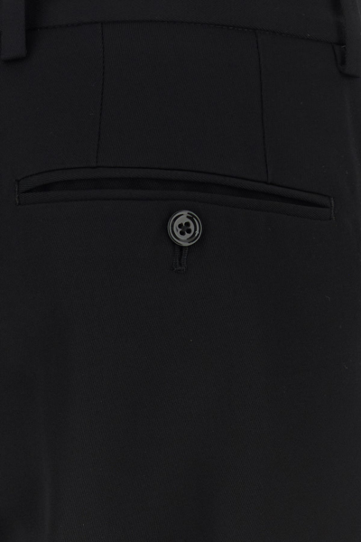 Dolce & Gabbana Men Black Wool Pant