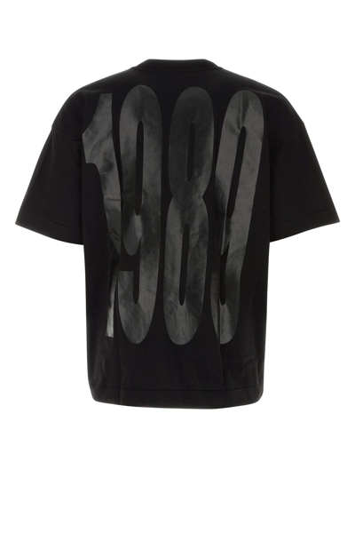 1989 Studio Cotton T-shirt With Contrasting Graphic Print In Black