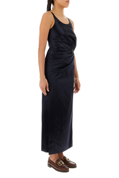 Fendi Abito In Raso Blu Notte  Donna