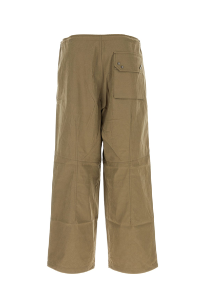 Ten C Pantalone Dalla Gamba Ampia In Misto Cotone Verde Militare  Uomo