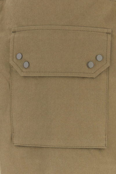 Ten C Pantalone Dalla Gamba Ampia In Misto Cotone Verde Militare  Uomo