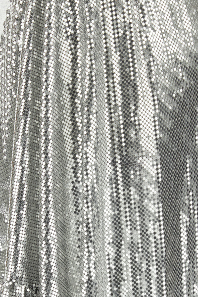 Rabanne Metallic Skirt With Chain Mail Detailing