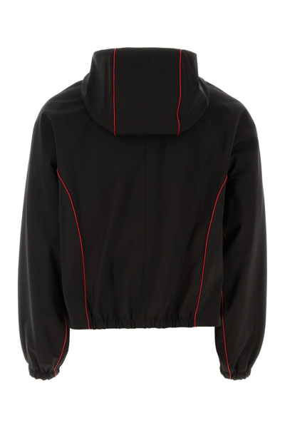 Ferragamo Contrast-piping Drawstring Lightweight Jacket