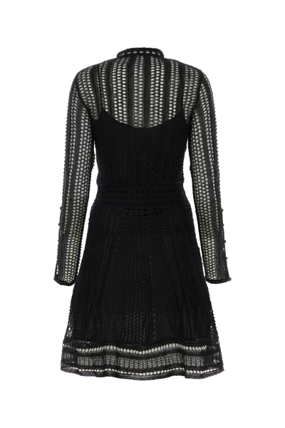 Chloé Chloe Black Linen Blend Mini Dress