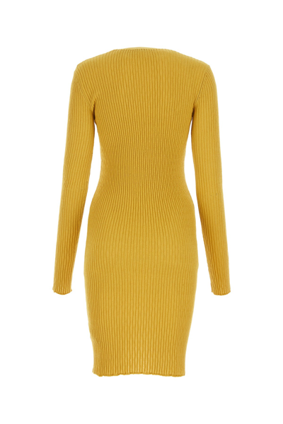 Burberry Ribbed-knit Wool-blend Midi Dress