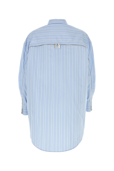 Off-white Striped Cotton-poplin Shirtdress