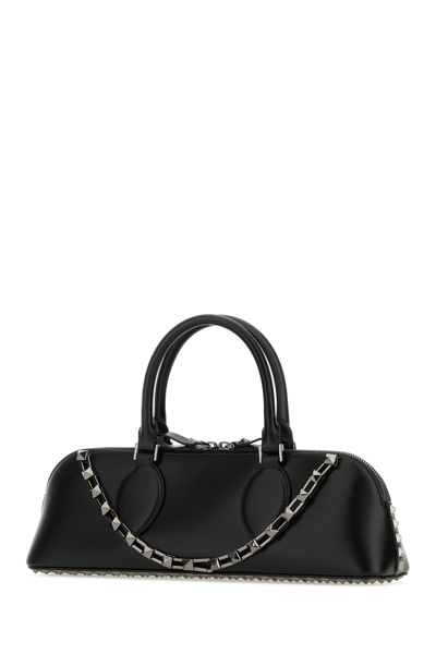 Valentino Leather Studded Shoulder Bag