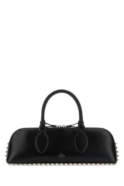 Valentino Leather Studded Shoulder Bag