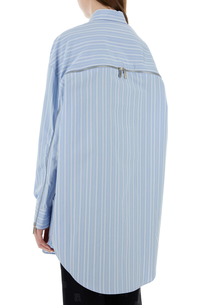 Off-white Striped Cotton-poplin Shirtdress
