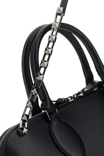 Valentino Leather Studded Shoulder Bag