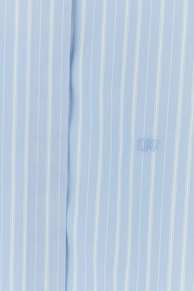 Off-white Striped Cotton-poplin Shirtdress