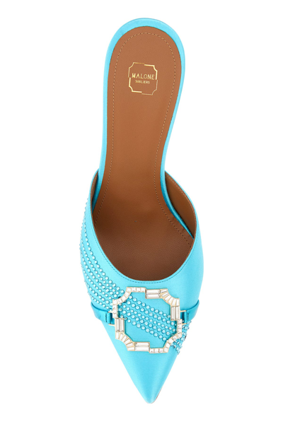 Malone Souliers Woman Embellished Satin Mules
