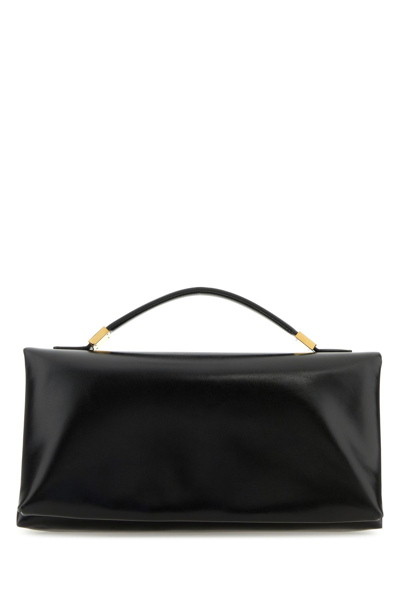 Marni Borsa A Mano Prisma In Pelle Nera Donna