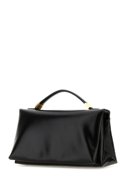 Marni Borsa A Mano Prisma In Pelle Nera Donna
