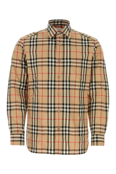 Burberry Shirt With Vintage Check Pattern In Neutral