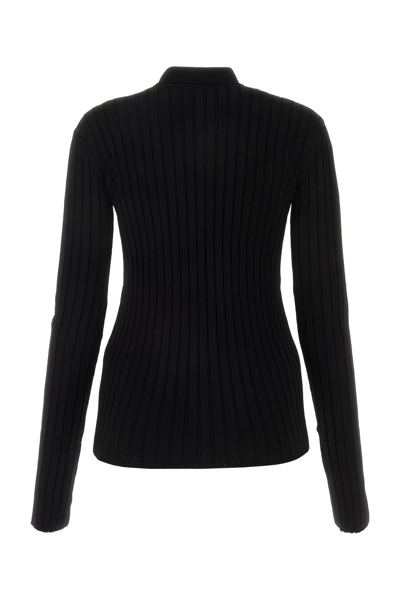 Nensi Dojaka Straight-point Collar Pleated Top