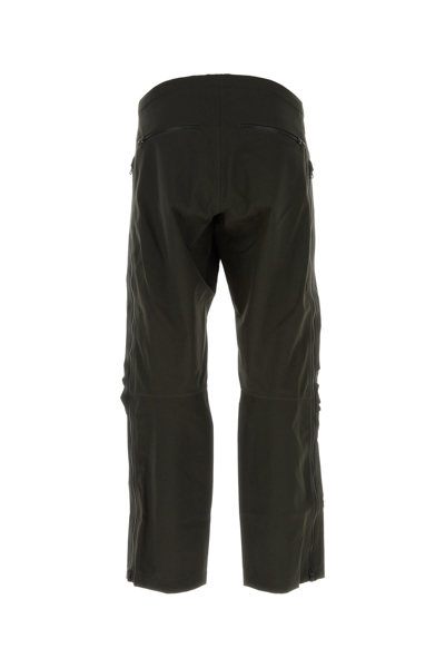 Gr10k Pantalone In Lana Verde Scuro  Uomo