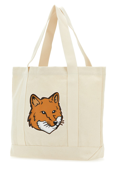 Maison Kitsuné Canvas Fox Head Tote Bag