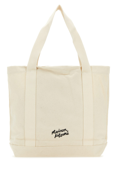 Maison Kitsuné Canvas Fox Head Tote Bag