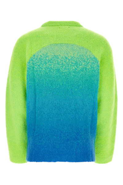 Erl Gender Inclusive Gradient Rainbow Mohair & Wool Blend Sweater