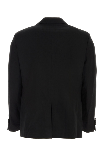 Etro Giacca In Lana Stretch Nera Uomo