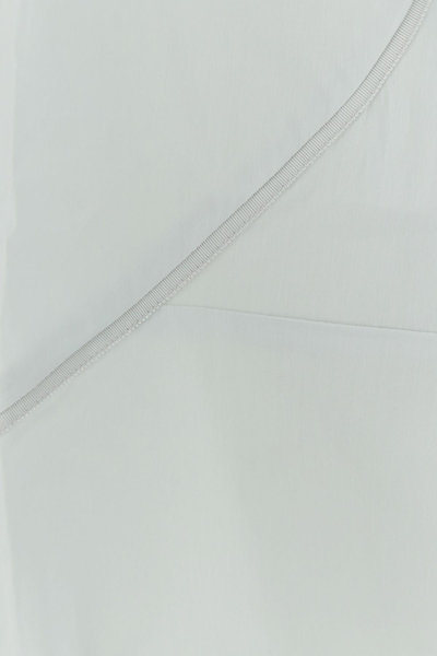 Kiko Kostadinov Stretch Cotton Blend Blouse With Bell Sleeves