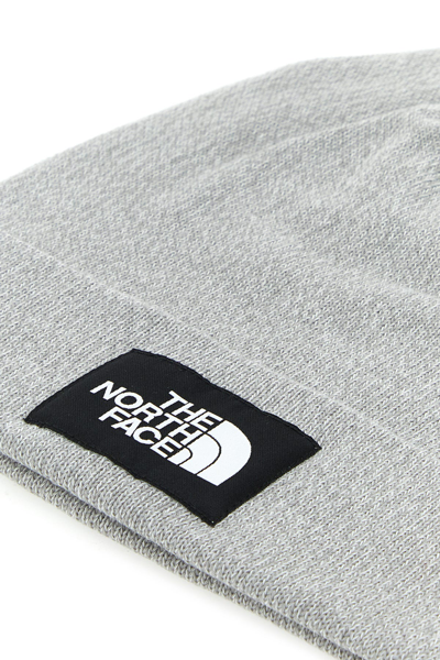 The North Face Melange Light Grey Stretch Polyester Blend Beanie Hat