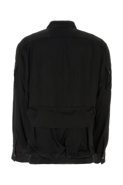 Botter Satin Shirt With Multiple Pockets And Adjustable Cuffs