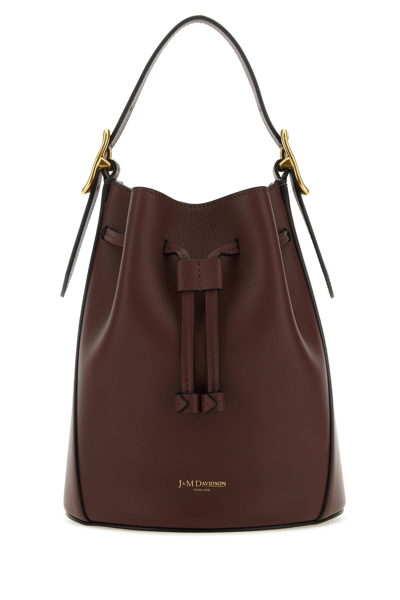 J & M Davidson Borsa A Secchiello Poppy In Pelle Marrone Donna