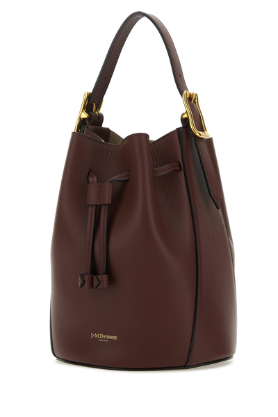 J & M Davidson Borsa A Secchiello Poppy In Pelle Marrone Donna