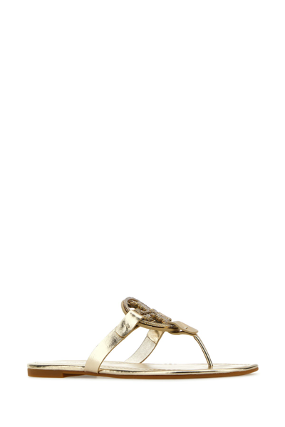 Tory Burch Miller Crystal Embellished Thong Sandals