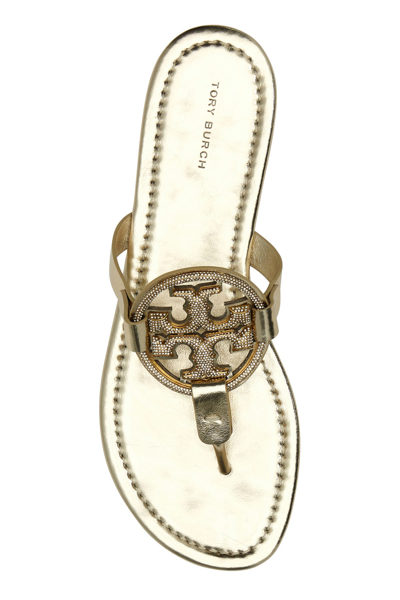 Tory Burch Miller Crystal Embellished Thong Sandals