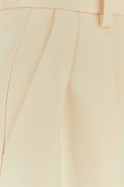Khaite Ivory Cotton Blend Wide-leg Teyana Pant