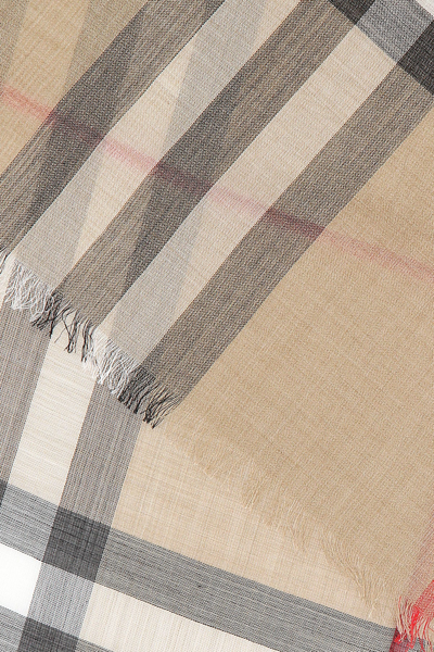 Burberry Embroidered Wool Blend Foulard