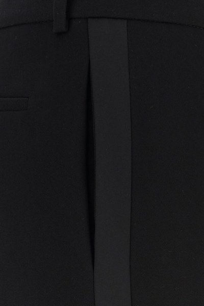 Saint Laurent Pantalone In Lana Nera Uomo