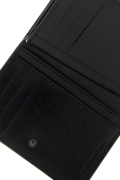 Marc Jacobs Black Leather Mini The Utility Snapshot Dtm Wallet In Black