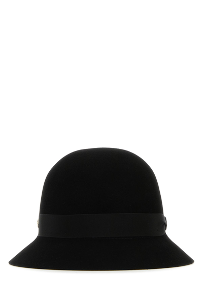 Helen Kaminski Cappello Da Pescatore Etta Conscious In Feltro Nero Donna