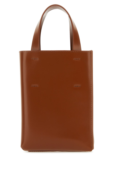 Marni Small Leather Art Tote